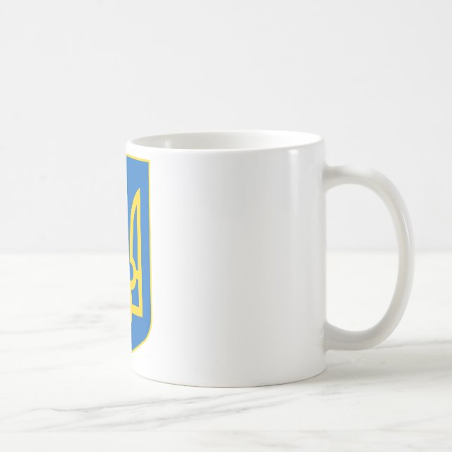 Ukraine Lesser Coat Of Arms Coffee Mug (Right)