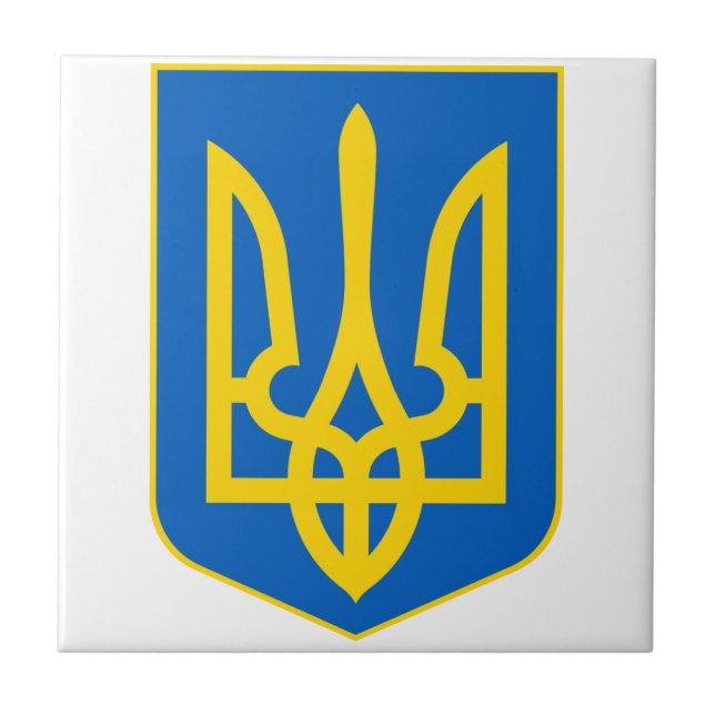 Ukraine Lesser Coat Of Arms Tile (Front)
