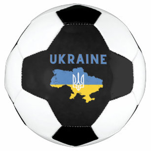 Ukraine Map Flag Soccer Ball