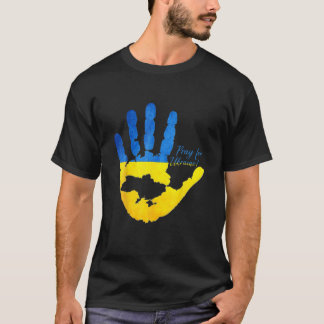 Ukraine Map Pray For Ukraine T-Shirt