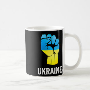 Ukraine Map With Flag Colours Ukrainian Pride Men Coffee Mug