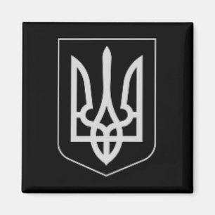 Ukraine Military Coat Of Arms Zolensky Trident Emb Magnet