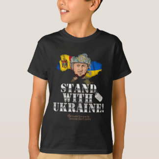 Ukraine Moldova Supporter Design Zelensky Stand Wi T-Shirt
