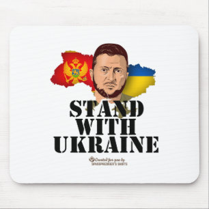 Ukraine Montenegro Volodymyr Zelenskyy Stand With  Mouse Pad