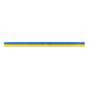 Ukraine National Flag Satin Ribbon