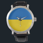 Ukraine National Flag Watch<br><div class="desc">The flag of Ukraine in blue and yellow stripes</div>
