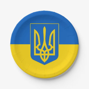 Ukraine Paper Plate