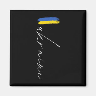 Ukraine Patriotic Flag Signature Magnet