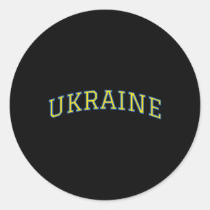 Ukraine - Patriotic Pride Support  Classic Round Sticker