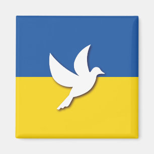 Ukraine Peace Dove Flag Magnet