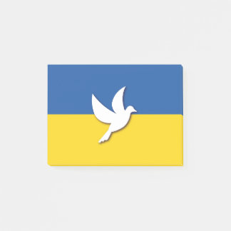 Ukraine Peace Dove Flag Post-it Notes