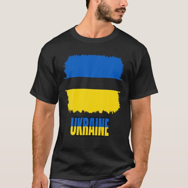 Ukraine Peace Dove Ukraine Peace Flag T-Shirt (Front)