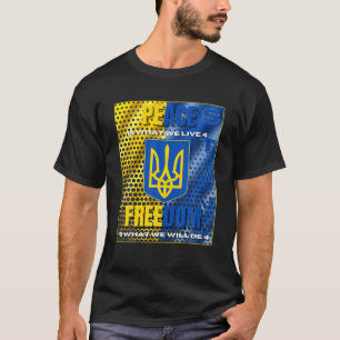 Ukraine Peace/Freedom Support Stand With Ukraine F T-Shirt
