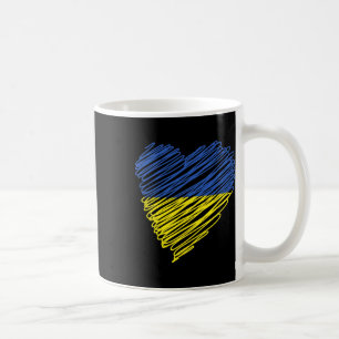 Ukraine Peace Heart Unity Awareness Empowerment Uk Coffee Mug