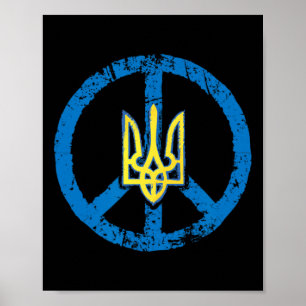 Ukraine Peace Sign Shirt Ukrainian Tryzub 