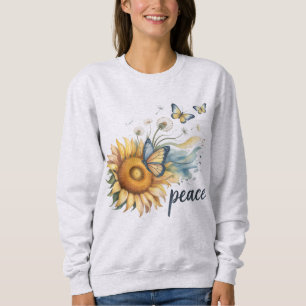 Ukraine. Peace. Sunflower symbol of Peace. Sweatshirt