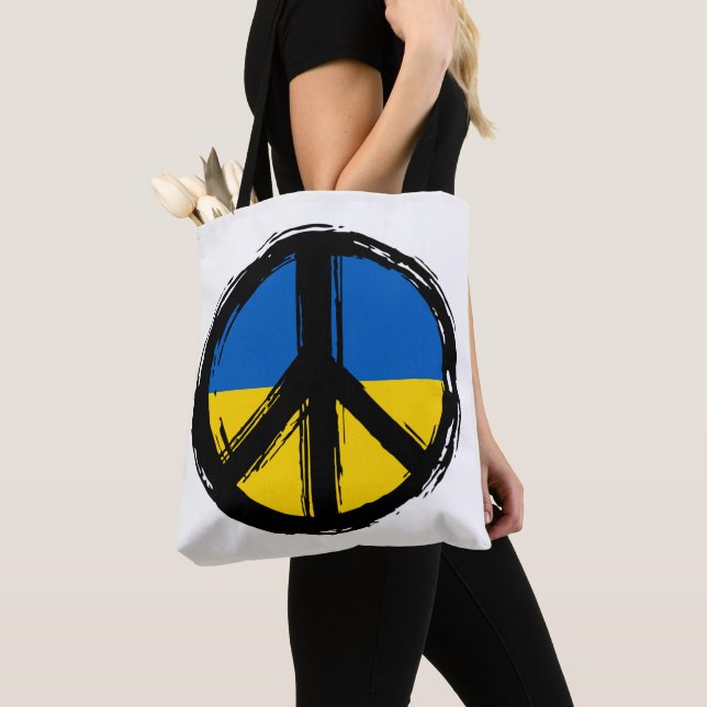 Ukraine Peace Symbol - 01-b Tote Bag (Close Up)