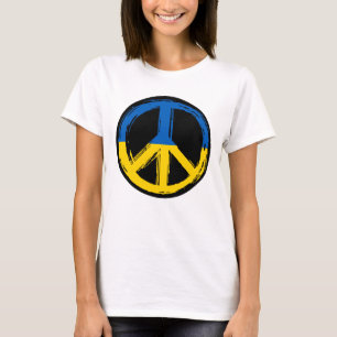 Ukraine Peace Symbol Stand With Ukraine T-Shirt