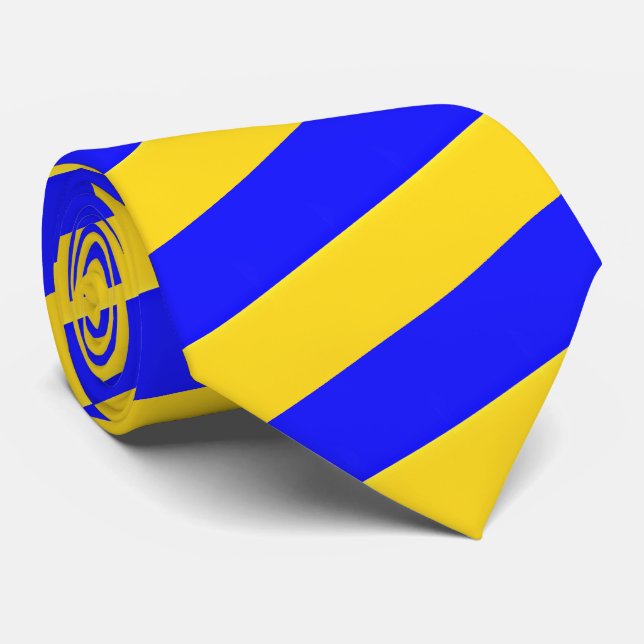 Ukraine - Peace - Ukrainian Flag Freedom Neck Tie (Rolled)