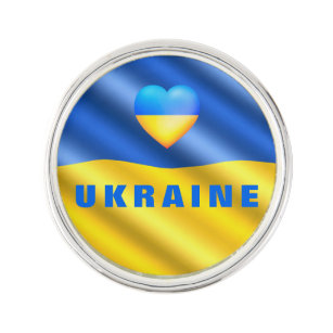 Ukraine - Peace - Ukrainian Flag - Support Freedom Lapel Pin