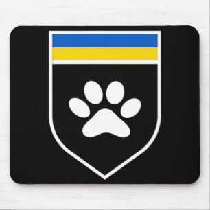 Ukraine Pet Awareness Flag Support Ukrainian pets  Mouse Pad
