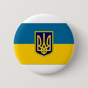 Ukraine President at sea Flag 6 Cm Round Badge