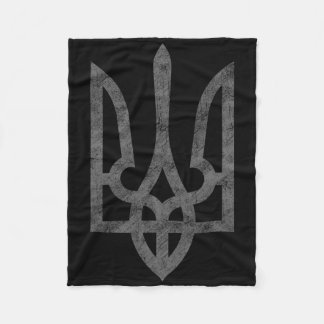 Ukraine Pride Ukrainian Coat Of Arms National Embl Fleece Blanket