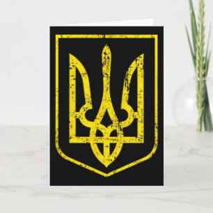 Ukraine Pride Ukrainian Flag Coat Of Arms Russia O Card