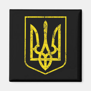 Ukraine Pride Ukrainian Flag Coat Of Arms Russia O Magnet