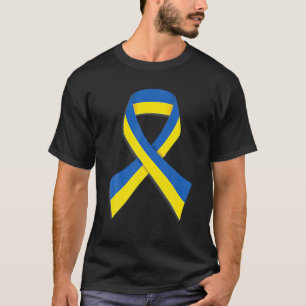 Ukraine Ribbon Support Strong Ukraine Peace Ukrain T-Shirt
