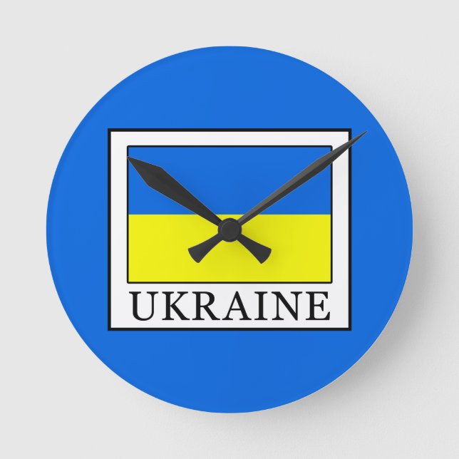 Ukraine Round Clock (Front)