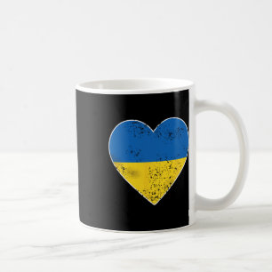 Ukraine Shirt For Men Women Big Heart Ukraine Flag Coffee Mug