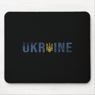 Ukraine Shirt Tryzub Trident Zelensky Military Emb Mouse Pad