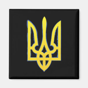 Ukraine Shirt Ukrainian Trident Military Zelensky Magnet