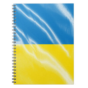 Ukraine silk flag notebook