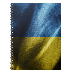 Ukraine silk flag notebook