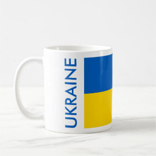 UKRAINE SOCCER COFFEE MUG