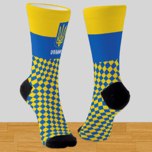 Ukraine Socks, Ukrainian flag fashion / sports Socks