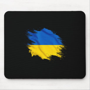 Ukraine Souvenir Gift Ukrainian Country Flag Brush Mouse Pad
