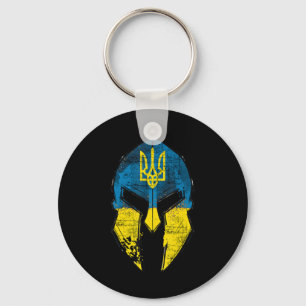 Ukraine  Sparta Helmet Ukraine Crest Flag Men Wome Key Ring