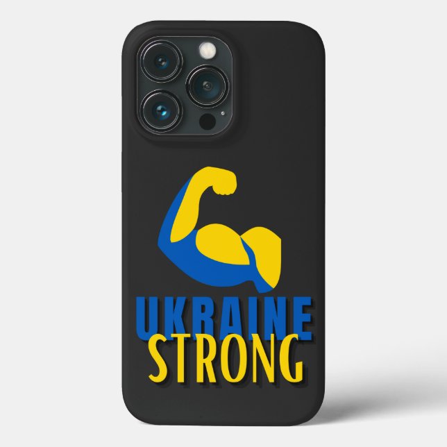 Ukraine Strong Muscle Flex  Case-Mate iPhone Case (Back)