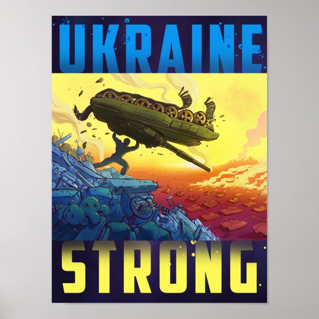 UKRAINE STRONG - poster (Front)