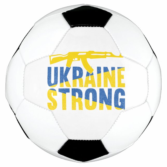 Ukraine Strong Support for Ukraine Soccer Ball (Front)