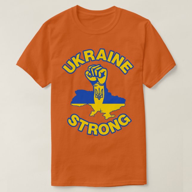 Ukraine Strong T-Shirt (Design Front)