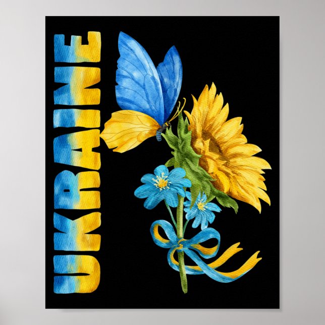 Ukraine Sunflower  Poster (Front)