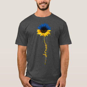 Ukraine Sunflower Ukrainian Flag Stand With Ukrai T-Shirt