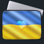 Ukraine - Support - Freedom Peace - Ukrainian Flag Laptop Sleeve<br><div class="desc">Ukraine - Support - Freedom Peace - Ukrainian Flag - Yellow Blue Heart - Together Freedom Victory ! You can also transfer to more than 1000 Zazzle products ! Resize and move or remove and add elements / text with customisation tool ! 
I Stand With Ukraine !</div>