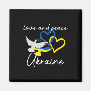 Ukraine Support Hope Positivity Peaceful Dove Enth Magnet