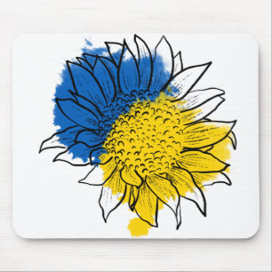 Ukraine Support Sunflower Mouse Pad