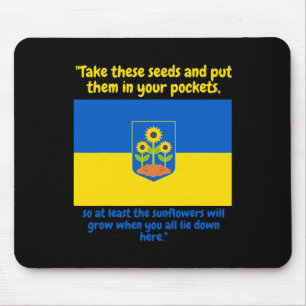 Ukraine Support Sunflower Pur These Seeds In Your Mouse Pad